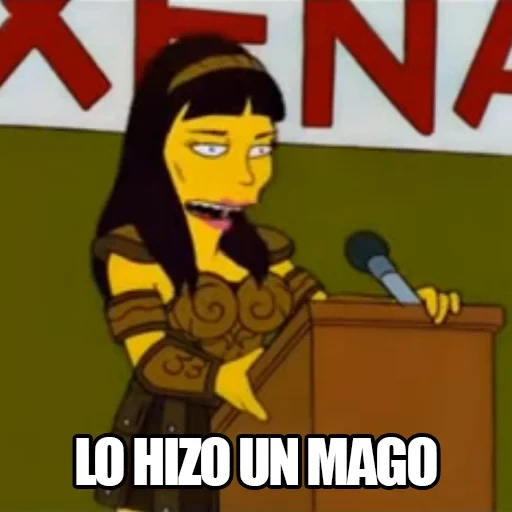 animación, los simpson, chica simpson, coleccionista simpson zena, simpson una caricatura de la reina guerrera de xina