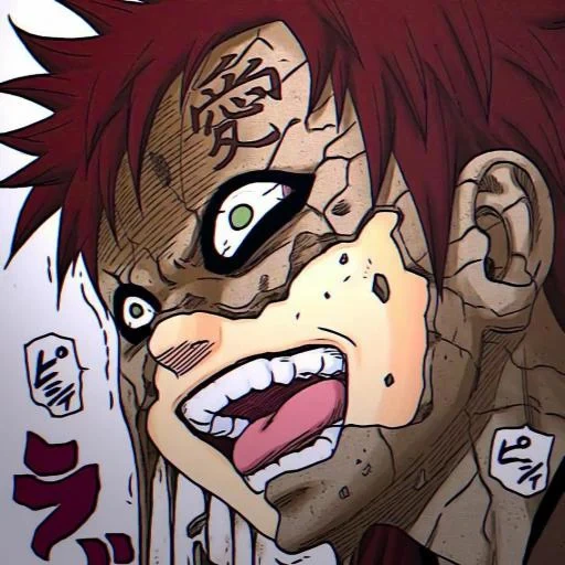 гаара, гаара аниме, gaara naruto, манга наруто гаара