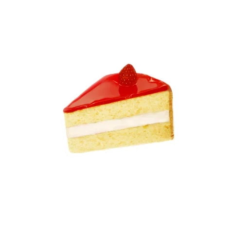 un morceau de gâteau, icône de gâteau au fromage 3d, emballage émoticône d'un morceau de gâteau, tranches de gâteau émoticône, icône de gâteau coupé