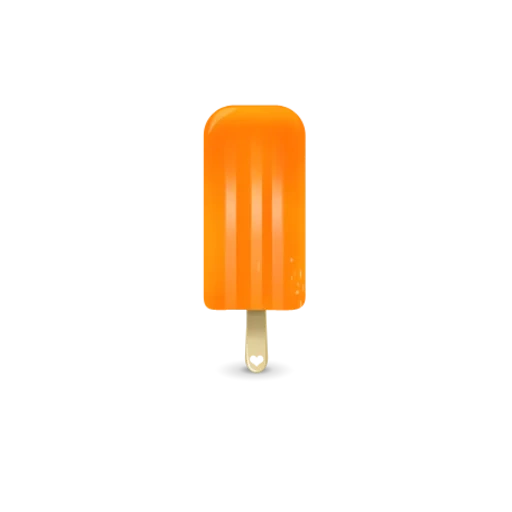 gelato, gelato di ghiaccio, gelato con ghiaccioli, gelato all'arancia, ghiacciolo gelato arancione