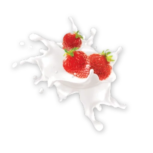 lait de fraise, crème de fraises, fond de crème de fraise, crème de fraise sur fond blanc, fond transparent crème fraise
