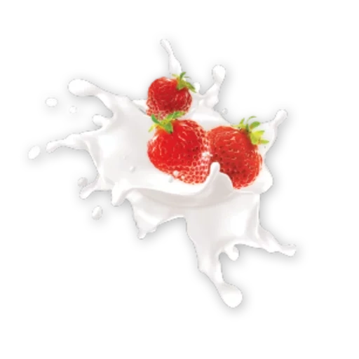 erdbeermilch, erdbeeren mit sahne, erdbeeren mit cremefarbenem hintergrund, erdbeeren mit weißer hintergrundcreme, erdbeeren mit sahne mit transparentem hintergrund