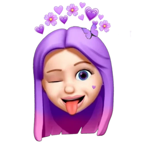 emoji, wanita muda, raja arthur, avatar viber