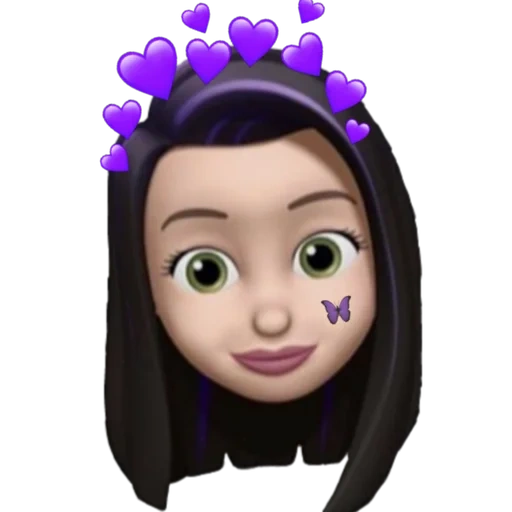 jeune femme, emoji 3d, fille emoji, pajing margo2, emoji instagram