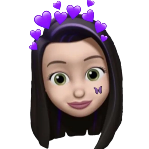 wanita muda, emoji 3d, gadis emoji, pajing margo2, emoji instagram