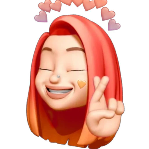 memoji, emoji, junge frau, zeichnungen von emoji, animoji memoji