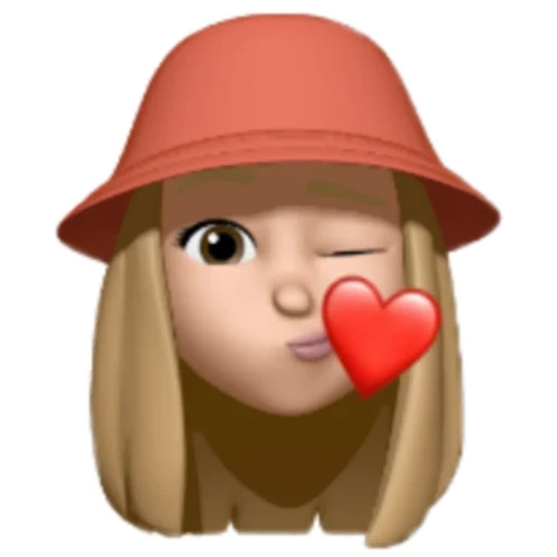 clipart, memoji epl, emoji bel, emoji itu manis, pajing dengan topi