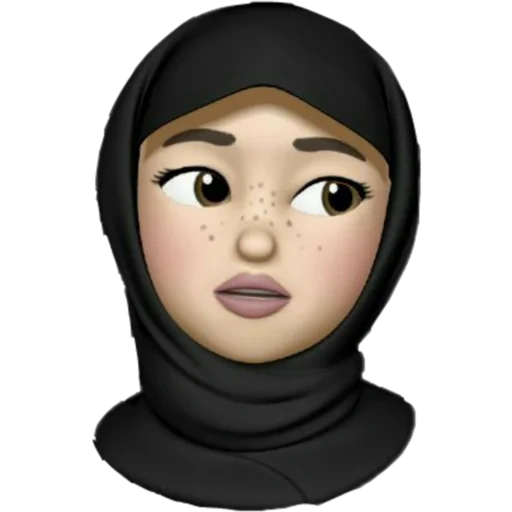 garota emoji, emoji hijabe, emoji iphone hijab, animoji muçulmano