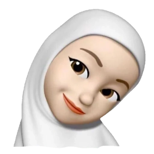 garota emoji, emoji hijabe, memoji hijabe, emoji muçulmano