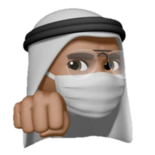 humano, o masculino, emoji árabe, memoji arab, memoji prince muslim