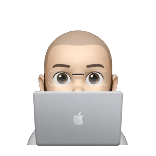 layar, manusia, bekerja lepas, freelancer, memoji man macbook