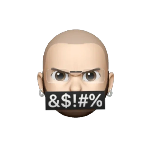 qr-code, mensch, eminhi emoji, memoji boy hut, emoji verflucht obszönitäten