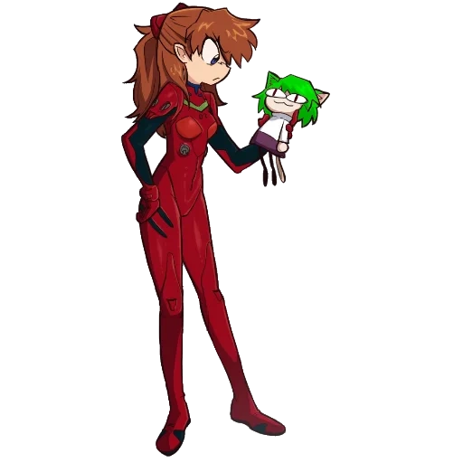 evangelion, fors-majors, albero di evangelion, asuka langley surya, evangelion anime chibi