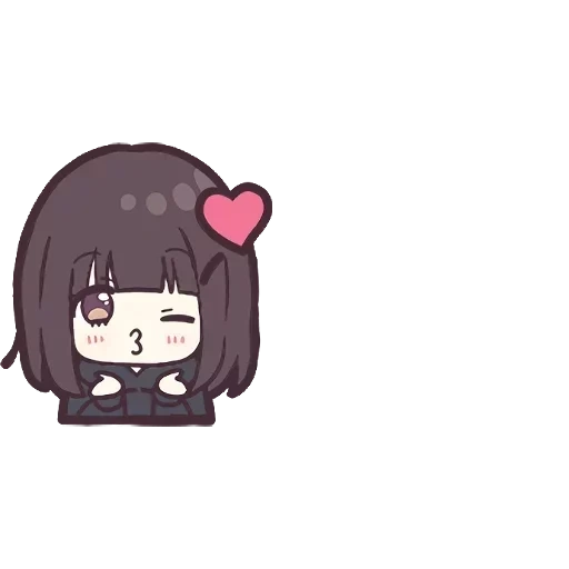 Menhera chibi by @anime_stickerr — WhatsApp Stickers Pack