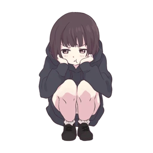 figura, menhera chan, menhra kaya, menina de anime literária, animação de menhra kayako