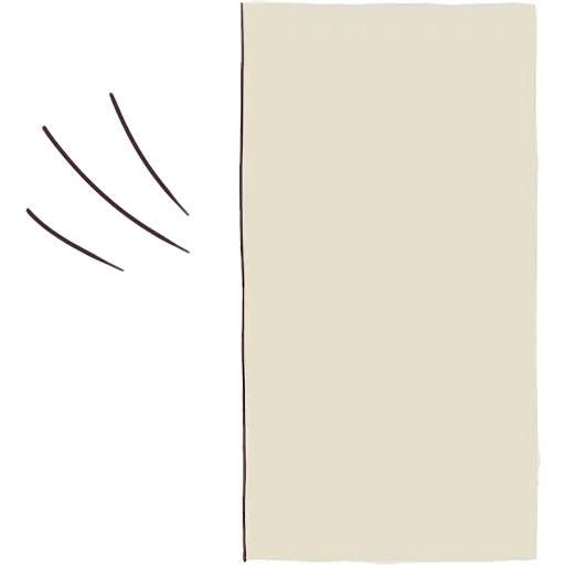un pedazo de papel, hojas beige, dibujo cómico, imagen borrosa, refrigerador gorenje rk 68 syw2