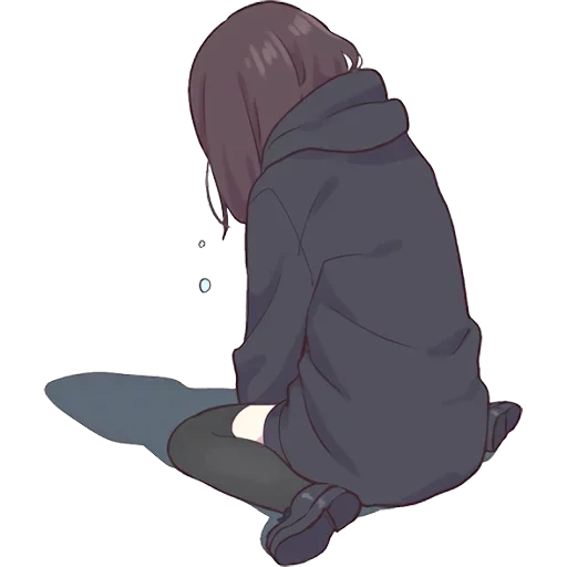 the chan is sad, menhera-chan, sad anime, anime chan is sad, menher chan is sad