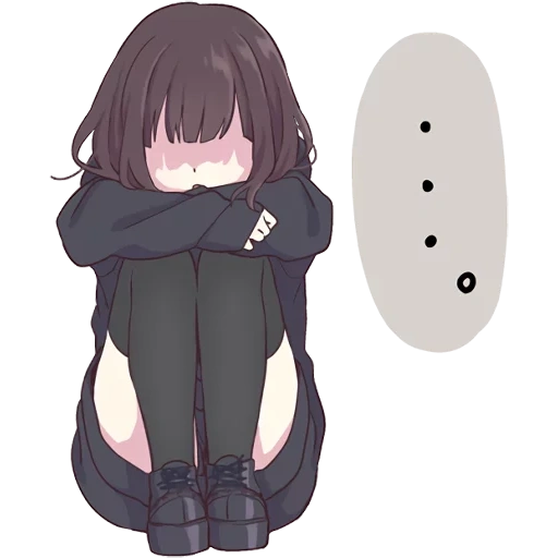 anime cute, menher chan, anime characters, anime cute drawings, anime girl is sad