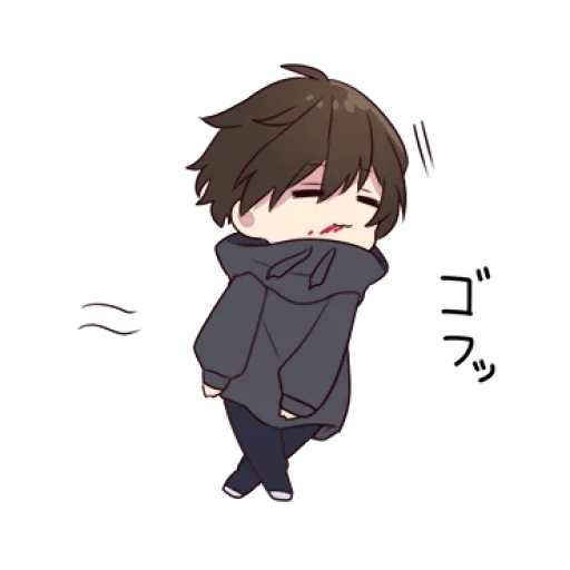 figure, chibi kun, minghel kuhn, menhrakuen, animation art boy