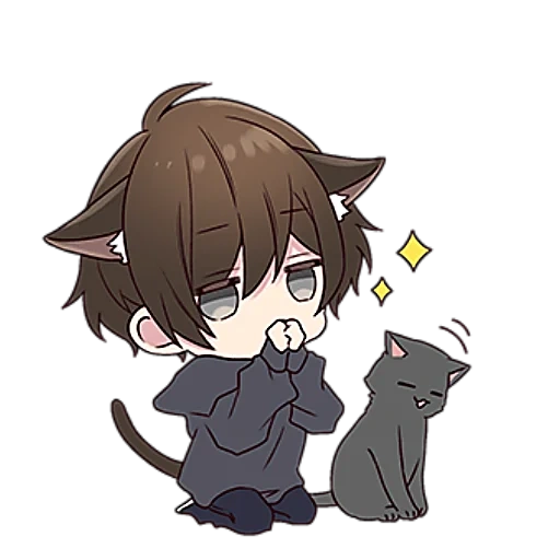 chibi kun, meonher kun, dazai chibi, menher kun, lovely anime