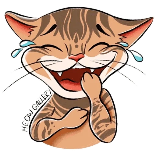 chat, chat, les animaux sont mignons, caricature de chat, drôle de chat de dessin animé