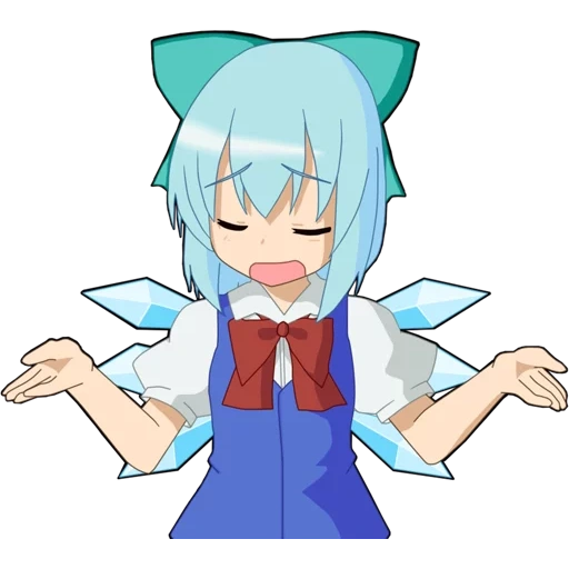 touhou cirno, touhou hisoutensoku, cirno touhou мемы, touhou project, cirno touhou смущена