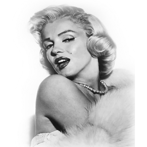 marilyn monroe, dessin merlin monroe, biographie de marilyn monroe, marilyn monroe noir blanc, marilyn monroe avec un fond transparent