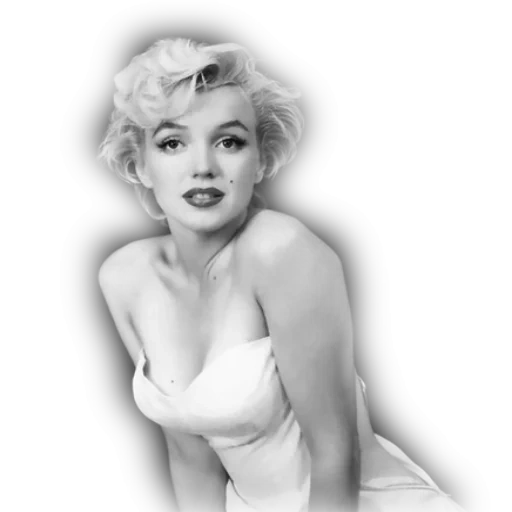 marilyn monroe, marilyn monroe red, marilyn monroe with a white background, ivlieva image marilyn monroe, animation merlin monroe says thanks