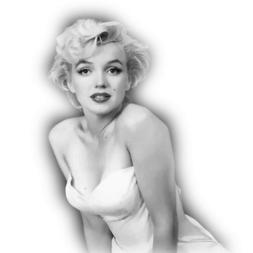 marilyn monroe, marilyn monroe red, marilyn monroe con sfondo bianco, ivlieva image marilyn monroe, l'animazione merlin monroe dice grazie