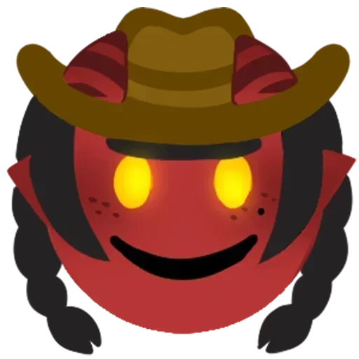 animation, merunyaa, expression demon, smiling face cowboy, slime rancher discord