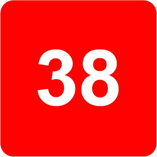 numéro 38, numéro 39, numéro 33, numéro 36, 38 symboles numériques
