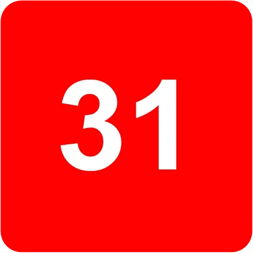числа, цифры, логотип, 31 число, цифра 31