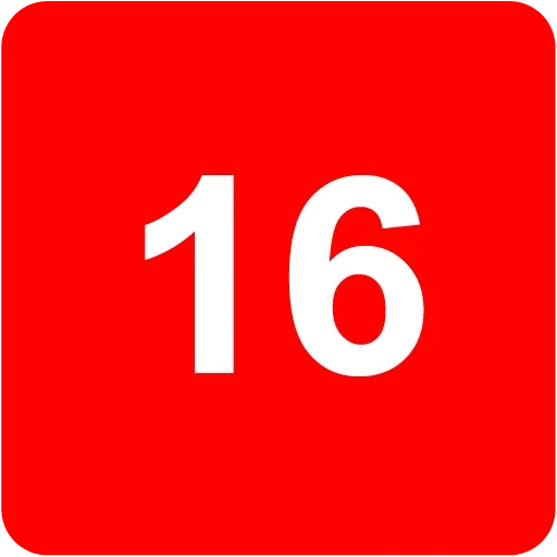 room, numbers, darkness, 5 g symbol, number 16 red background