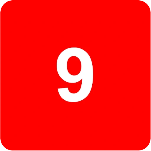 numbers, 9th place, number 6, red numbers, red circle with a number 647