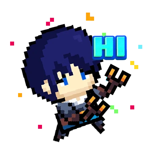pixel art, pixel art, pixel artistique, pixel anime mini, norages pixel arta