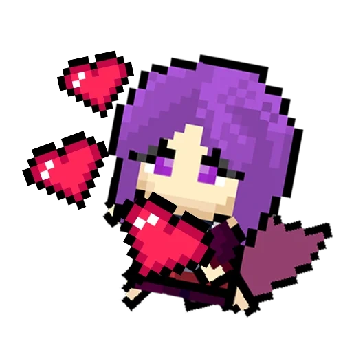 pixel art, pixel art, pixel anime, pixel girl, caratteri pixel
