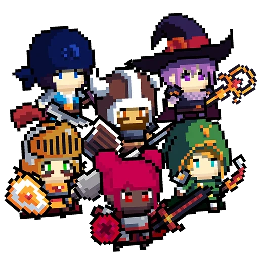 anime, pixel d'art, pixel art, personnages d'art pixel, pixel graphics caractères