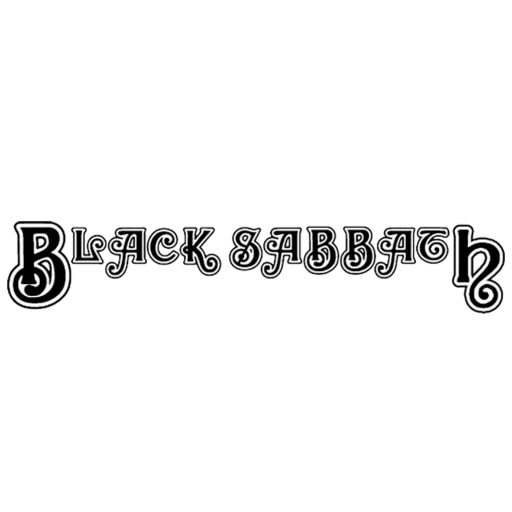 black sabbath, fuents, texto, motley crue plafaret logo, decoración monti fuente similar