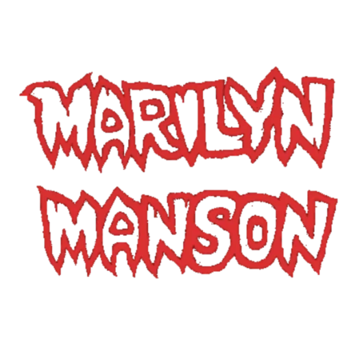 marin manson logo, emblem marylin manson, marilyn manson 1994 lunchbox, marilyn manson font, texte