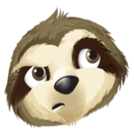 si pemalas, logo kungkang, si sloth tersenyum, sloth 512 512, serious sloth twitch