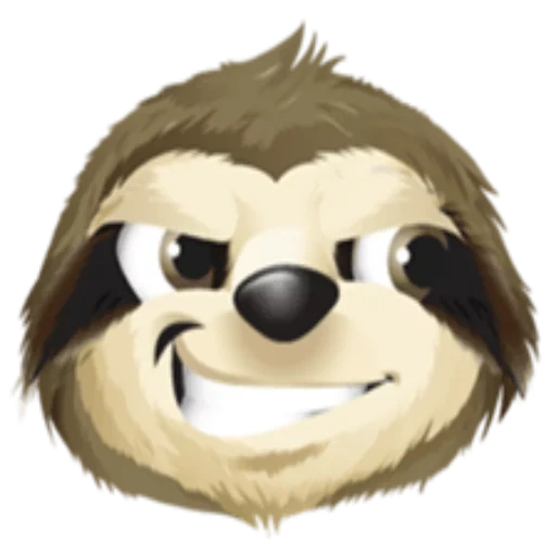 canidae, boys, a sloth, sloth smiling face, sloth 512*512
