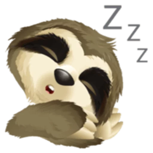 fur, a sloth, muzzle, sloth smiling face, sloth 512*512