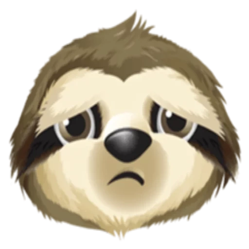 a sloth, bear sloth, sloth smiling face, sloth 512*512, dog animal