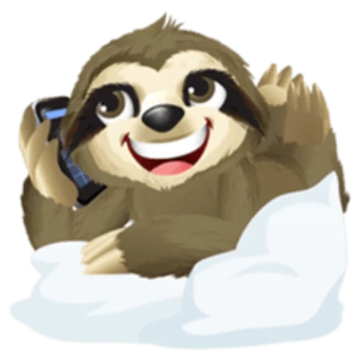 a sloth, animals are cute, sloth 512*512, sloth smiling face