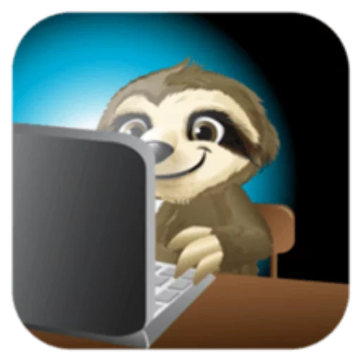 a sloth, sloth 512*512, sloth cartoon