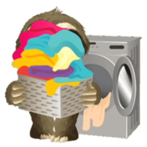 household appliances, washing machine, laundry machine, washing machine cartoon, washing machine demonstration