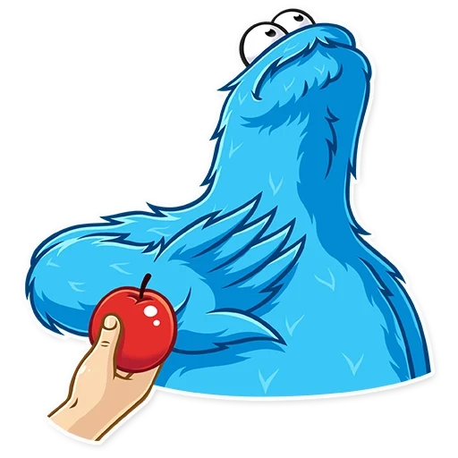 cookie monster стикеры телеграмм, печеньковый монстр стикеры, cookie monster telegram, cookie monster стикеры, коржик