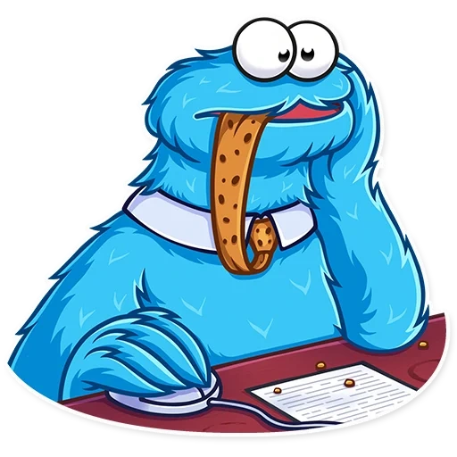 cookie monster стикеры телеграмм, коржик, печеньковый монстр стикеры, cookie monster стикеры, вымышленный персонаж