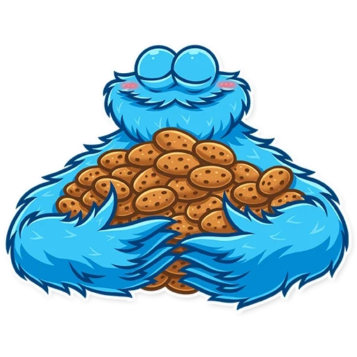 cookie monster стикеры телеграмм, коржик рисунок, коржик, печеньковый монстр стикеры, cookie monster стикеры