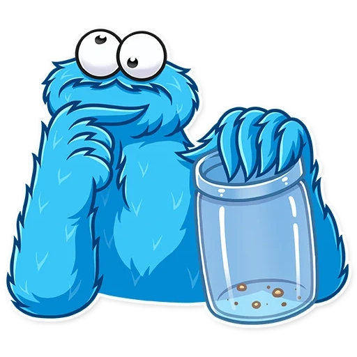 cookie monster стикеры телеграмм, печеньковый монстр стикеры, коржик, cookie monster стикеры, прикольные стикеры в телеграмме